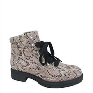 YELLYPOP Miggy Combat Animal Print Boots